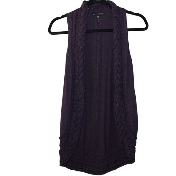 Banana Republic Women's Purple cardigan open front sleeveless size S - Picture 1 of 6